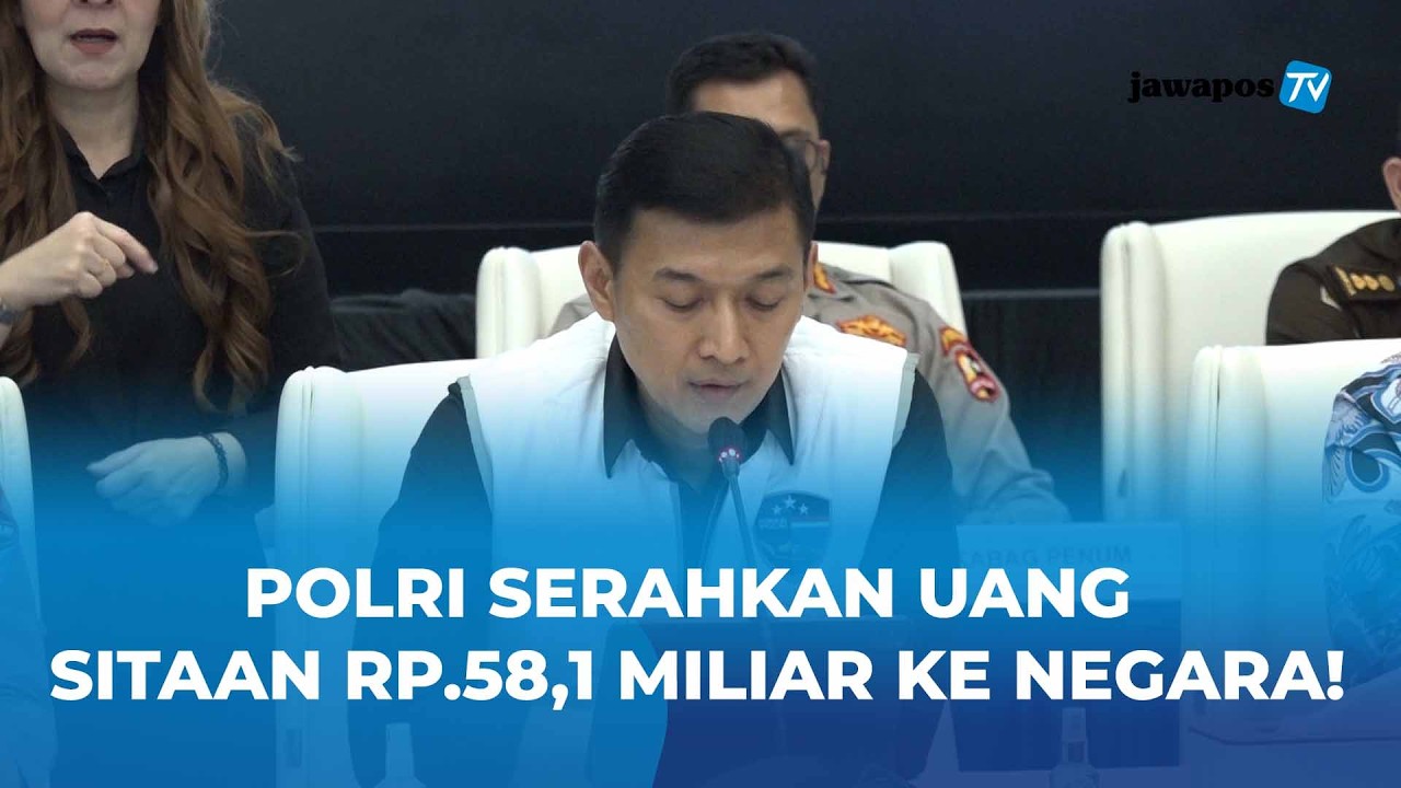 Bareskrim Serahkan Rp58,1 Miliar dari Kasus TPPU Judi Online ke Negara