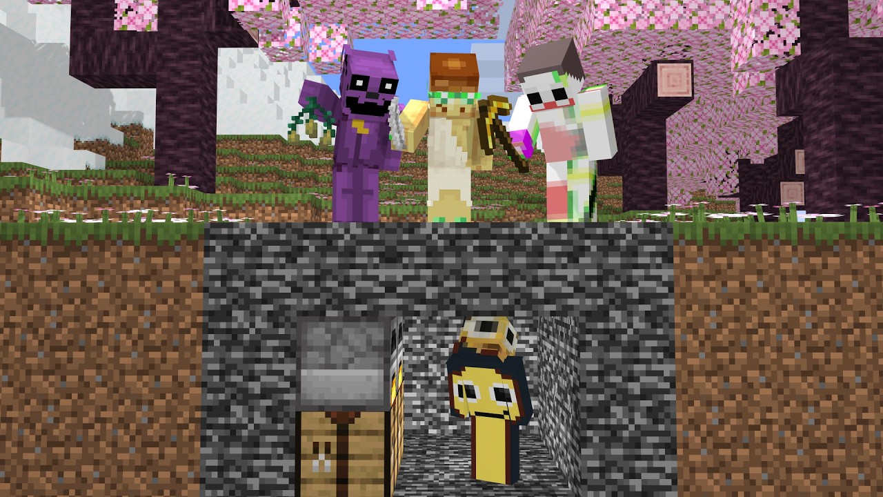 Minecraft скоростной бег VS 67 охотников