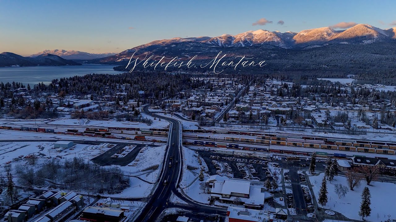A Winter Evening in Whitefish, Montana