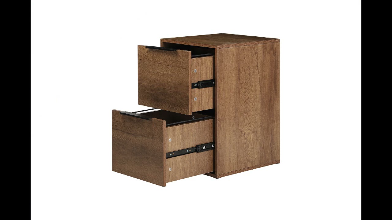 Greatmeet wood file cabinet with 2 drawer suit for letter size file storage cabinet.