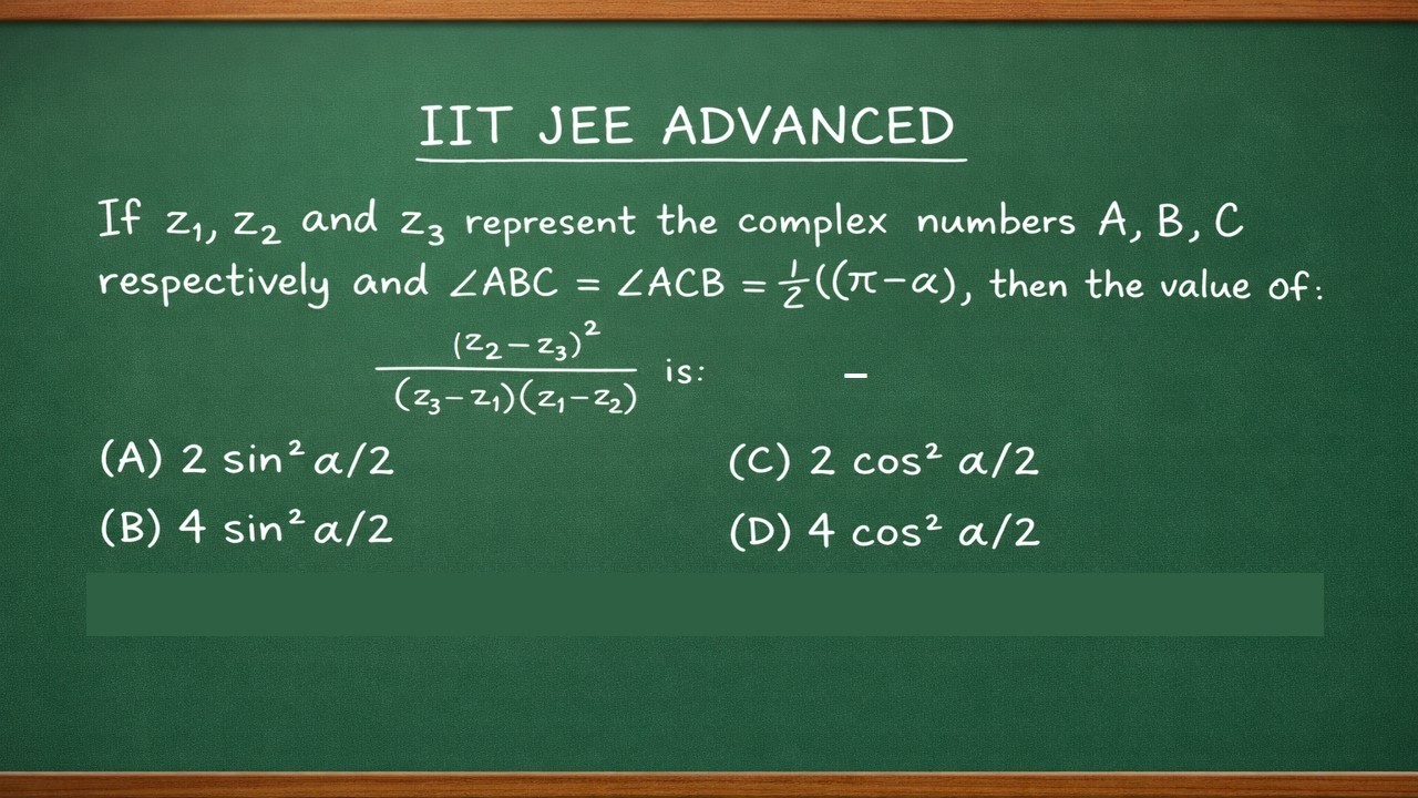 Complex Numbers + Geometry = Killer JEE Advanced Problem 💥 z1, z2, z3 Represent the Vertices