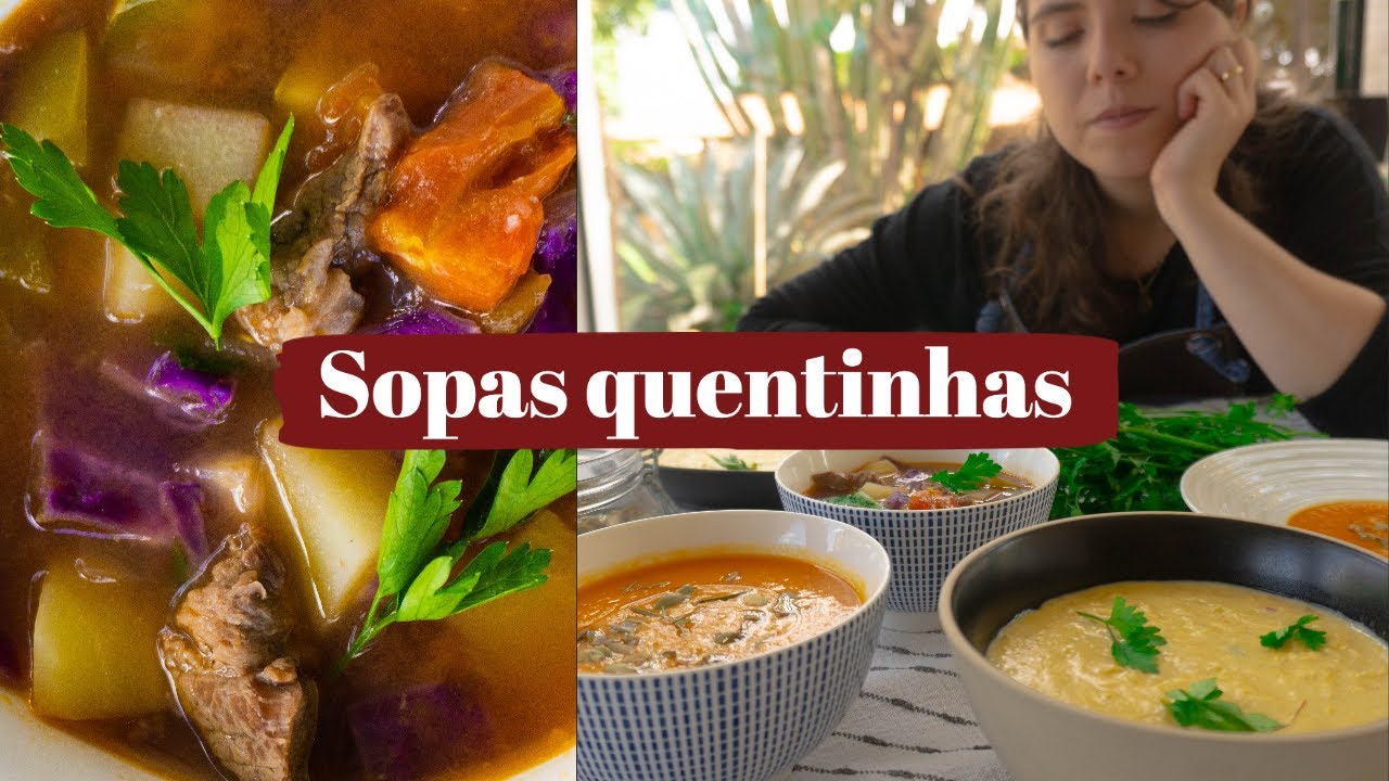 3 RECEITAS DE SOPAS SAUDÁVEIS PARA O INVERNO 🥘 | MARINA MORAIS
