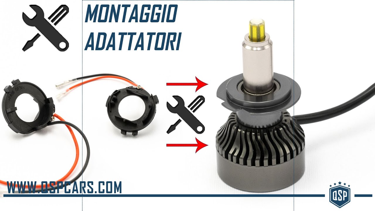 Come Montare Adattatore Portalampada H7 PER Volkswagen di Conversione Luci LED su Kit LED QSPCARS