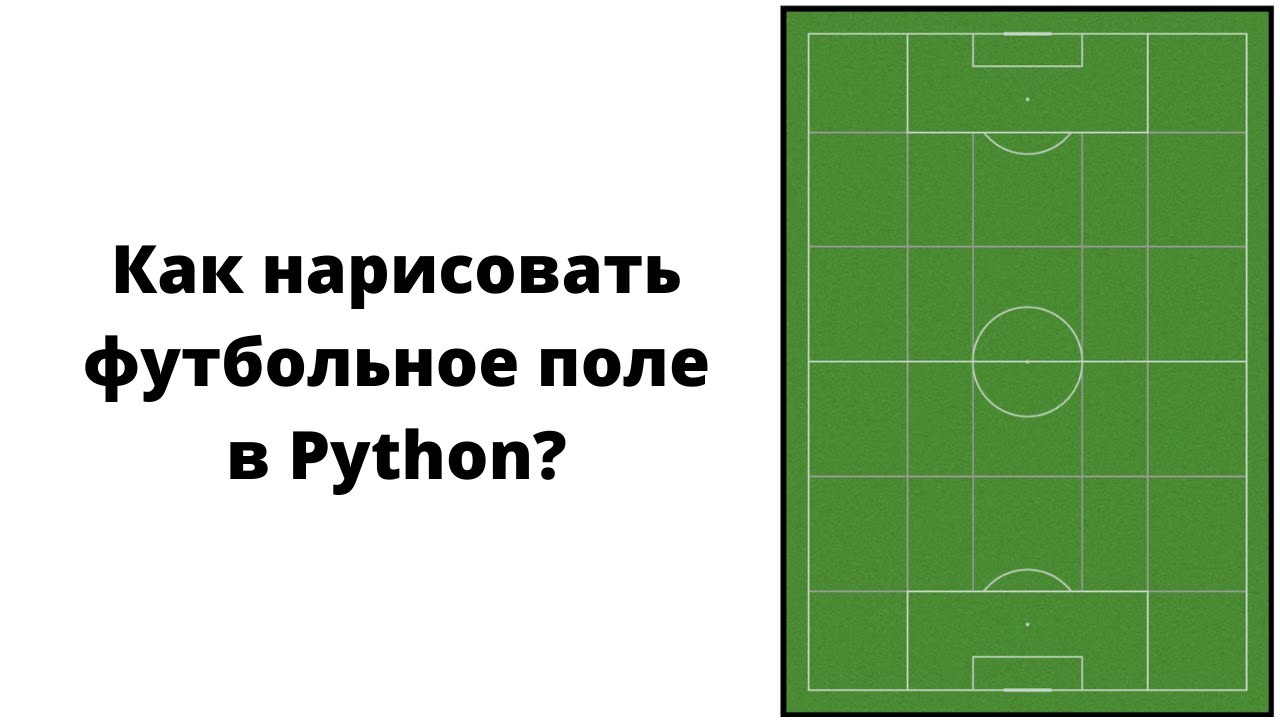 Как нарисовать футбольное поле в Python для футбольного анализа