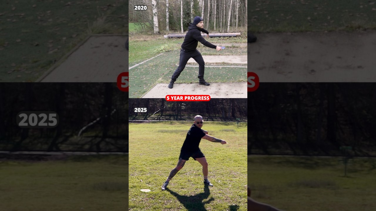 5 year disc golf progress
