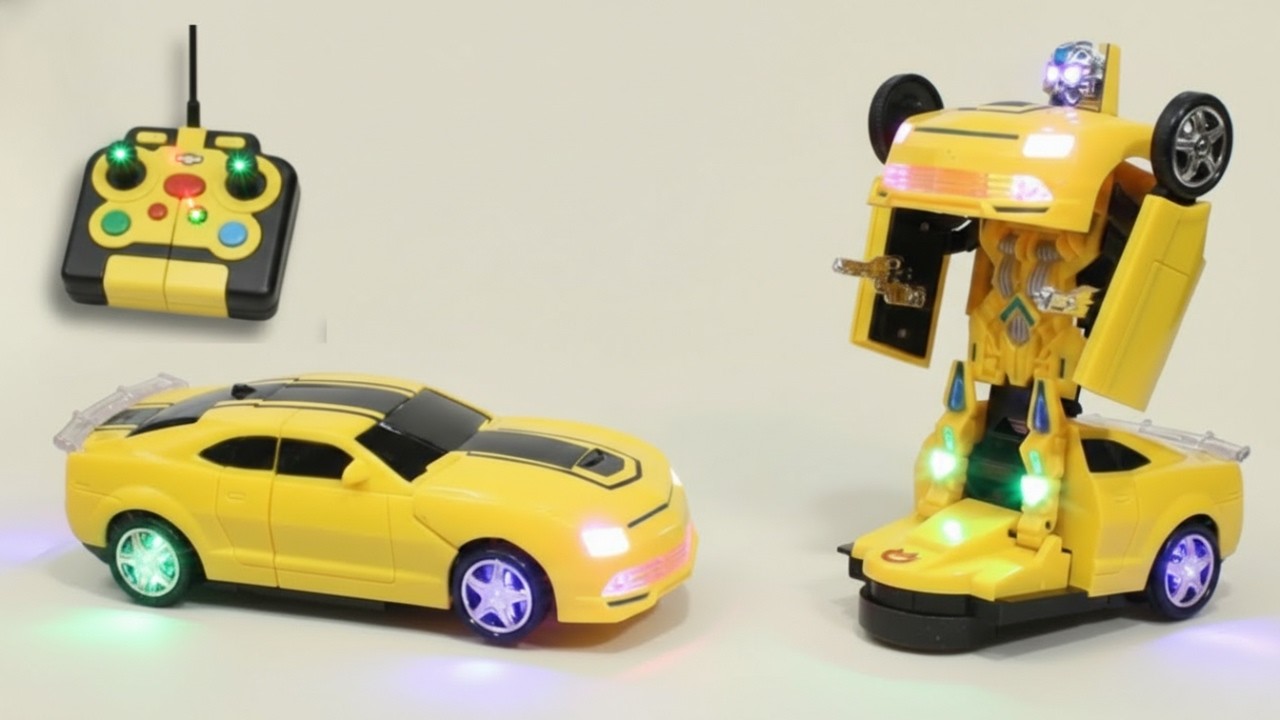 Unboxing RC Transformer Robot Car , RC 3D MC Queen Car