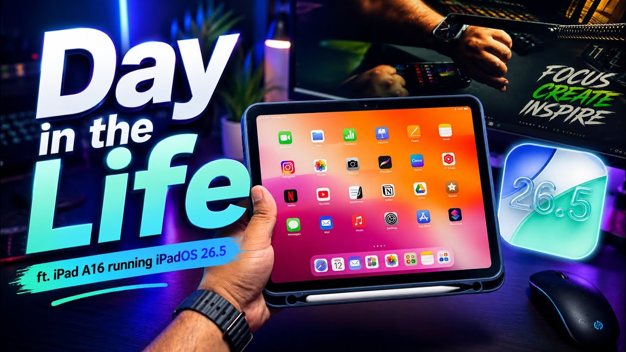 iPadOS 26.5 Real World Test ft. iPad A16 (Day in the Life)