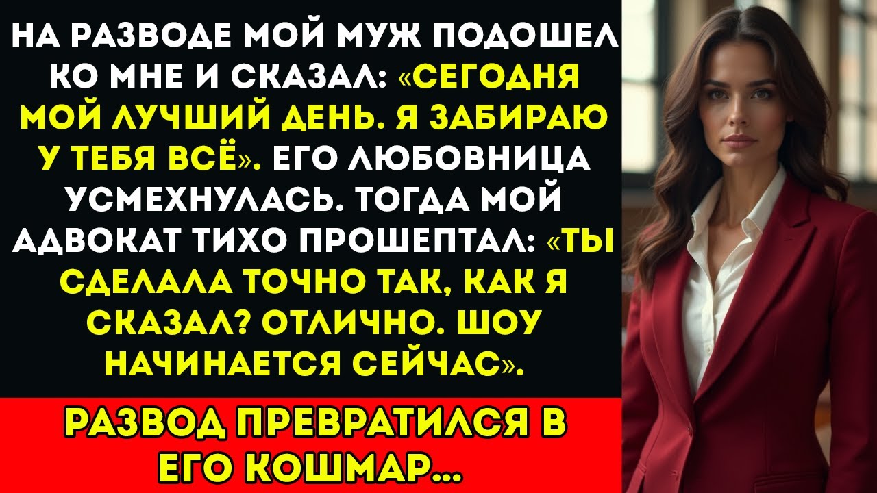 'Я заберу у тебя всё', сказал мой муж в суде. но развод стал его кошмаром!