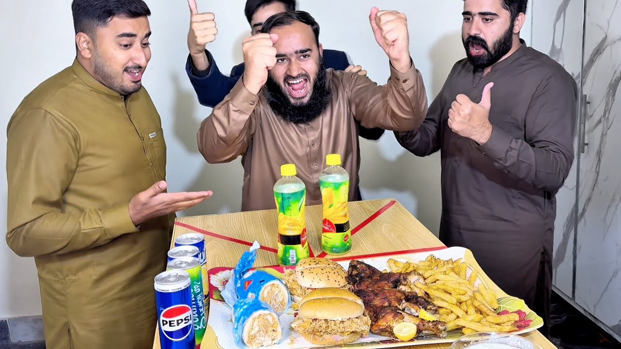 Ultimate Bottle Flip Challenge! 🍾 Winner Gets Chicken Tikka & Burger 🍔  #challenge #foodie #fyp