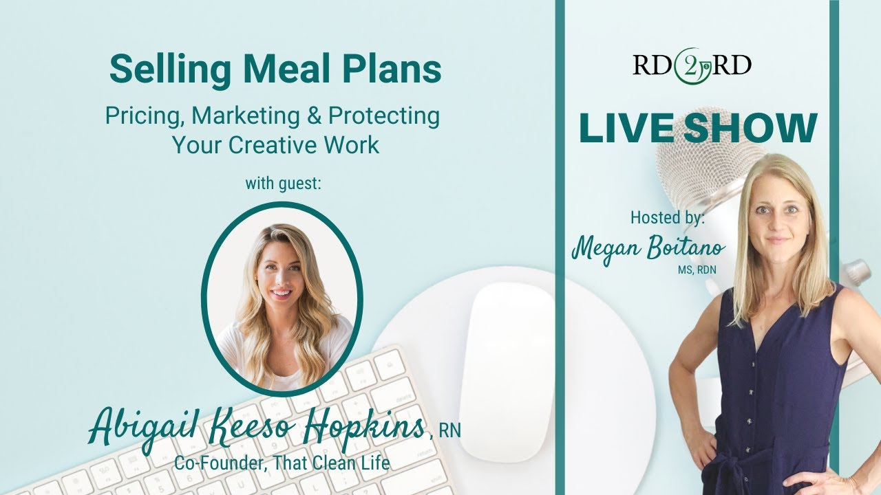 Selling Meal Plans - Pricing, Marketing and Protecting Your Creative Work