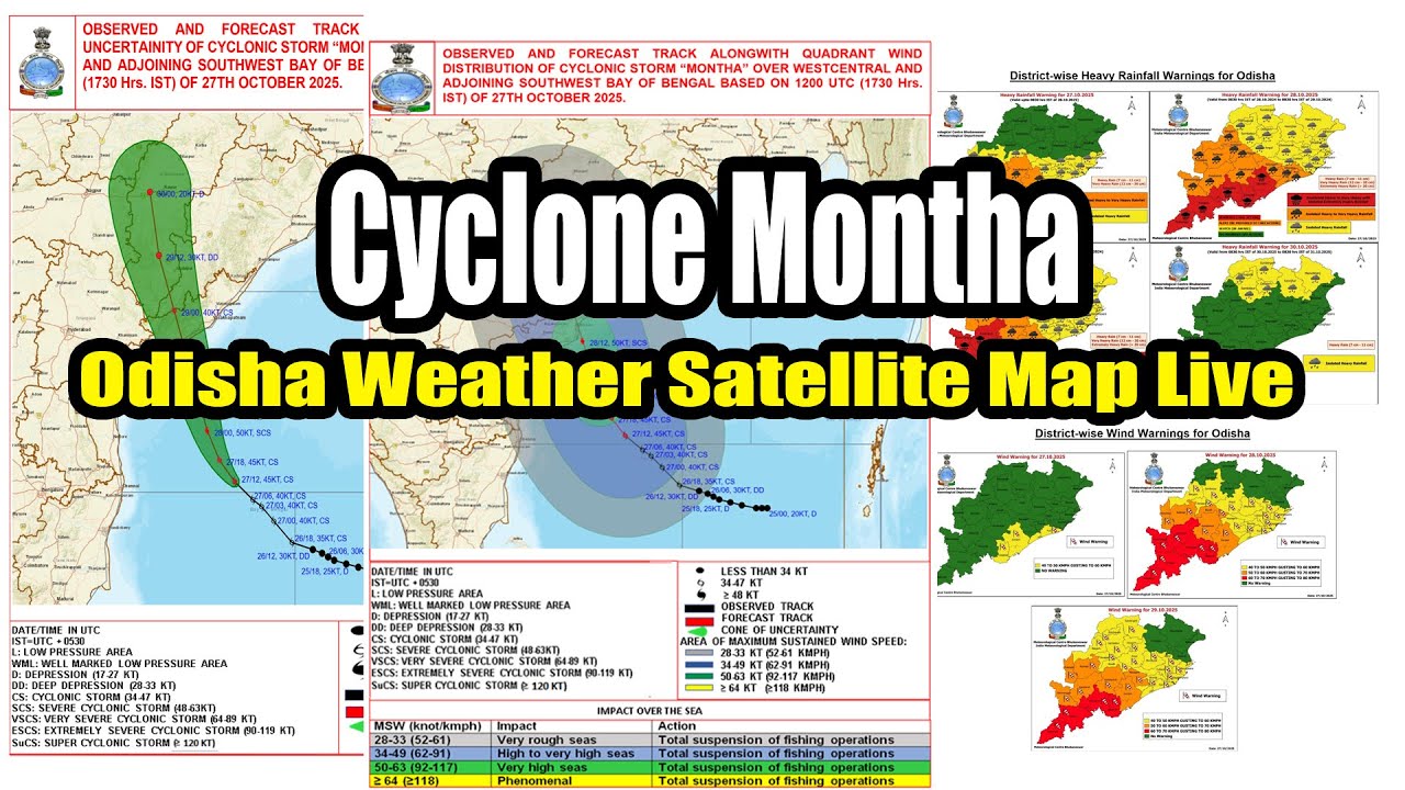 Cyclone Montha Update | Odisha Weather Satellite Map Live @nkmedia76