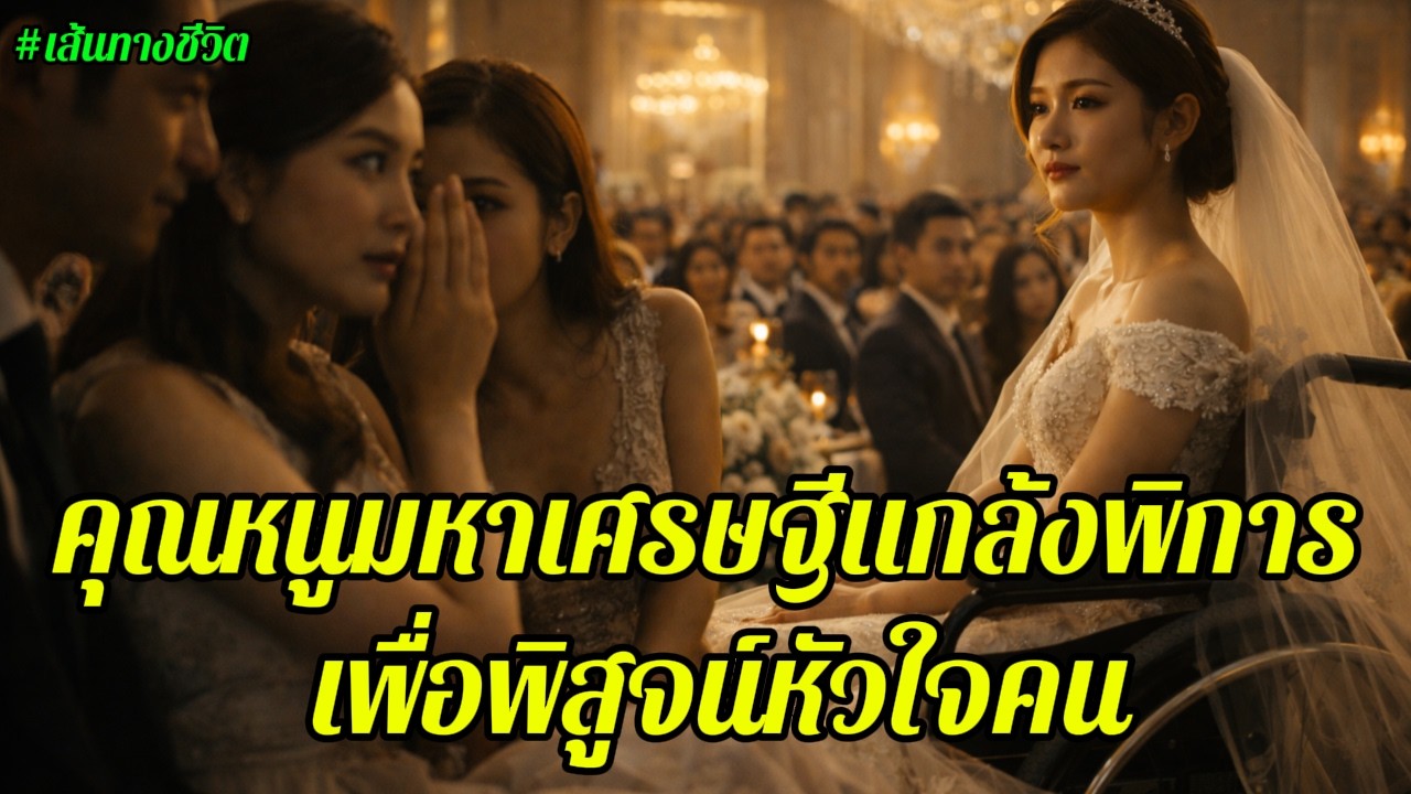 เรื่องเล่า : ทายาทมหาเศรษฐีแกล้งพิการนั่งวีลแชร์ เพื่อดูว่าใครจะรักเธอจริง