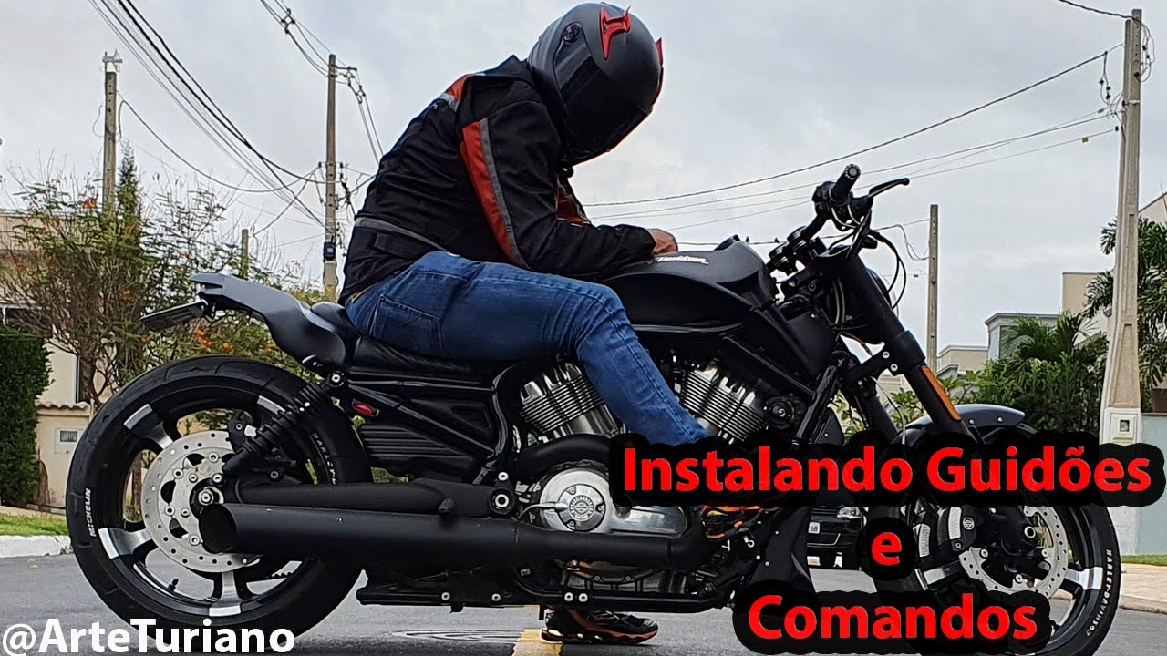 Como instalar o Guidão e Comandos na V-Rod - Customização Harley Davidson V-Rod Muscle