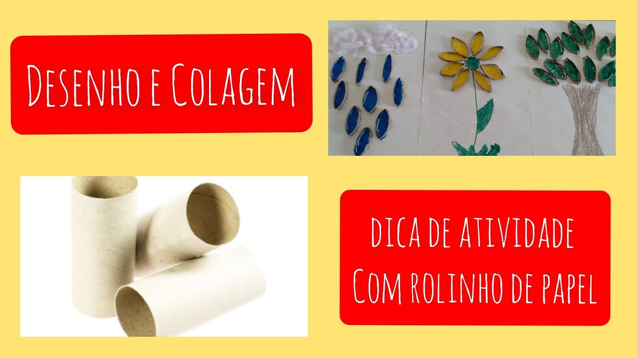 Desenho com rolinho de papel - Sugestões de atividades