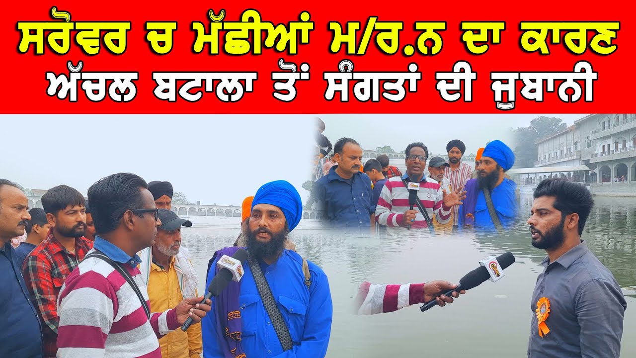 ਸਰੋਵਰ ਚ ਮੱਛੀਆਂ ਮ.ਰ\ਨ ਦਾ ਕਾਰਨ ਸੰਗਤਾਂ ਦੀ ਜੁਬਾਨੀ ਅਚਲ Achaleshwar Dham Batala | DPC Punjabi