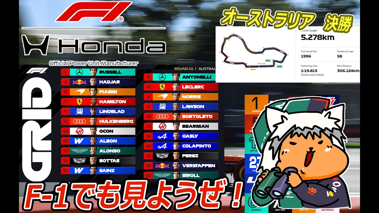 【 #formula1 】2026 3/8 第1戦 オーストラリアGP  決勝【 #f1 】