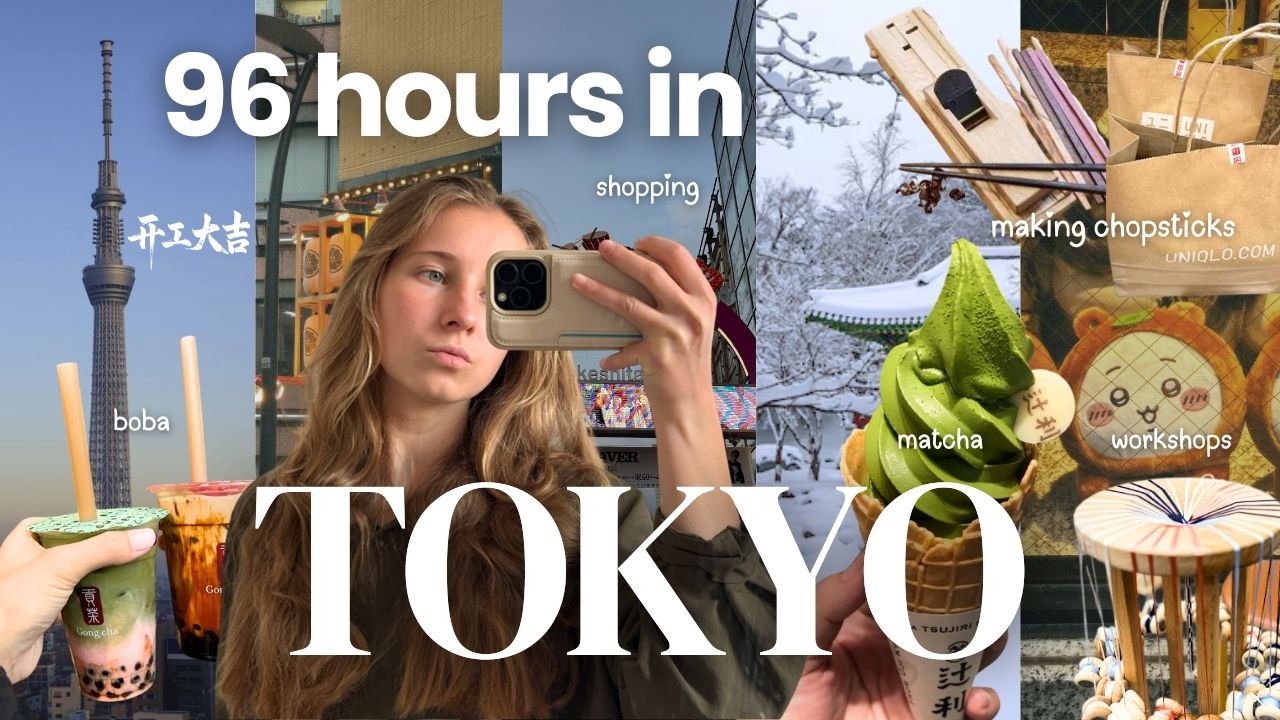 96 часов в Токио 🗼🍵 Много матчи, зимние улицы, университет, изготовление палочек для еды, уроки т...