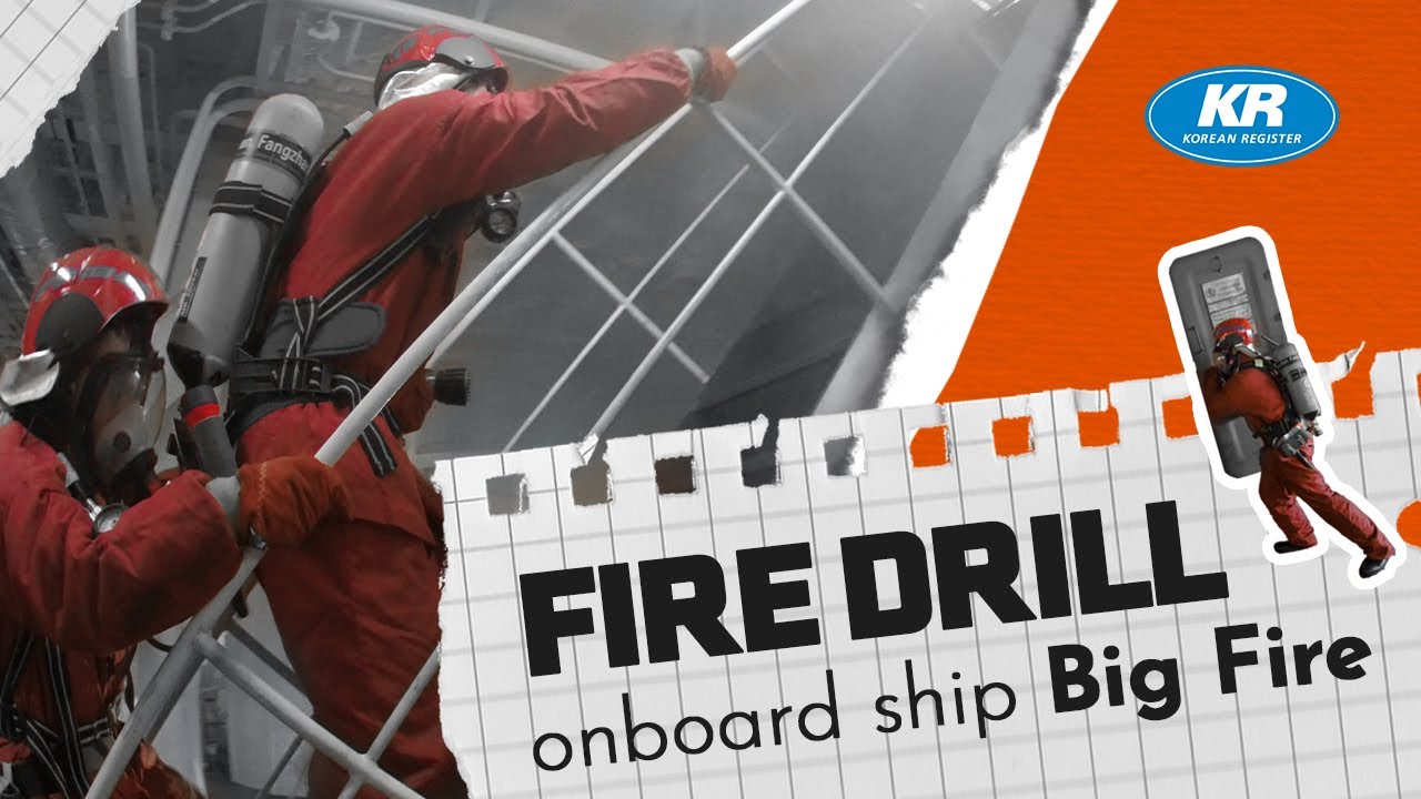 FIRE DRILL onboard ship  I  Big Fire