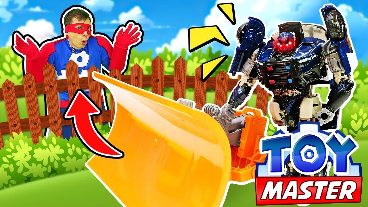Трансформеры атакованы! Оптимус защищает!🤖  Игрушки трансформеры в видео для мальчиков