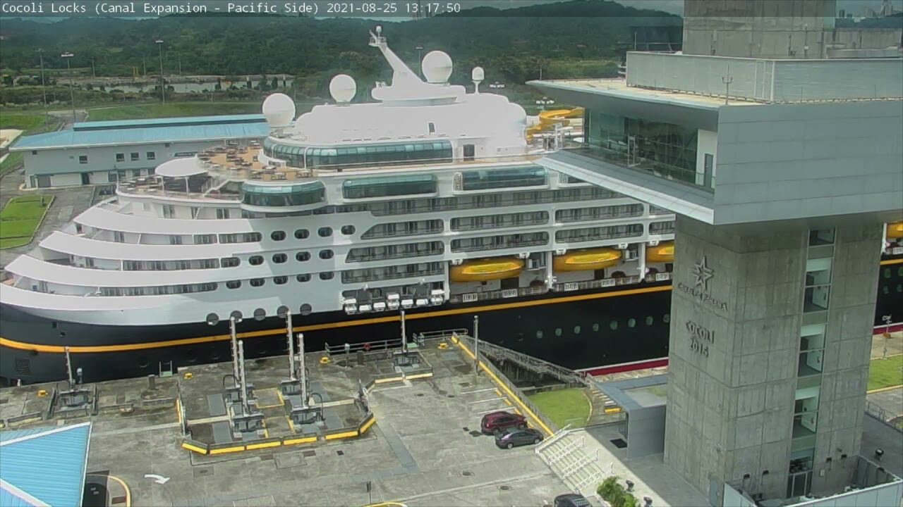 Disney Wonder Transits the Panama Canal's Cocoli Locks - August 25, 2021