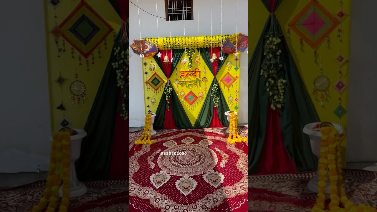 haldi decoration kaise karen,haldi decoration kaise karen ghar per,haldi decoration ideas #balloon