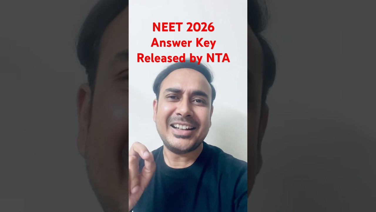 NEET 2026 Answer Key Released by NTA | #nta #neet2026 #officialnotice #neetupdate