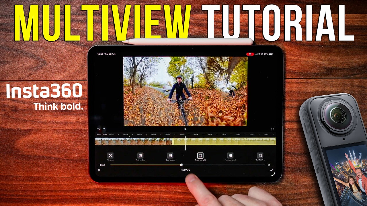 Как профессионально использовать многоракурсный монтаж в Insta360