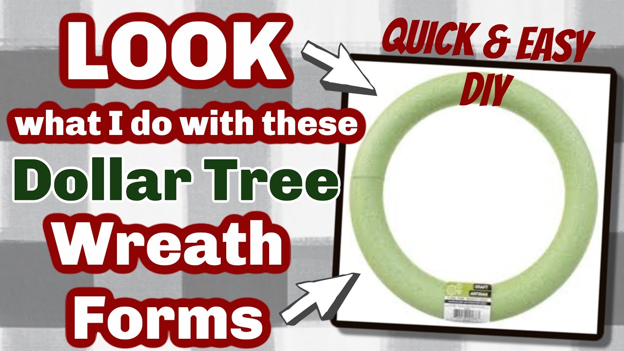 LOOK what I do with these Dollar Tree WREATH FORMS | QUICK, EASY & BUDGET Friendly DIY