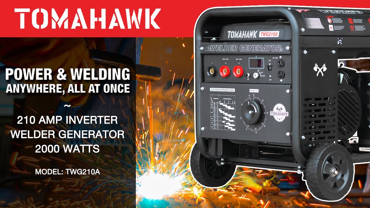 Achieve a Stable, Smooth Arc with Tomahawk Welder Generators with Inverter Technology