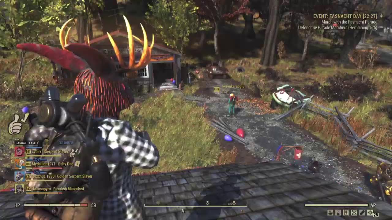 Day 28 of Coming back to PS Fallout 76 pt 1 Fasnact and taking it easy still trying for the glow