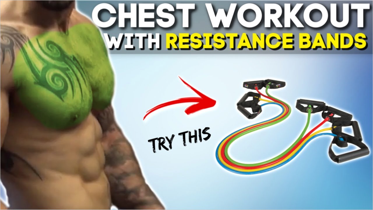 Chest Workout At Home With Resistance Band