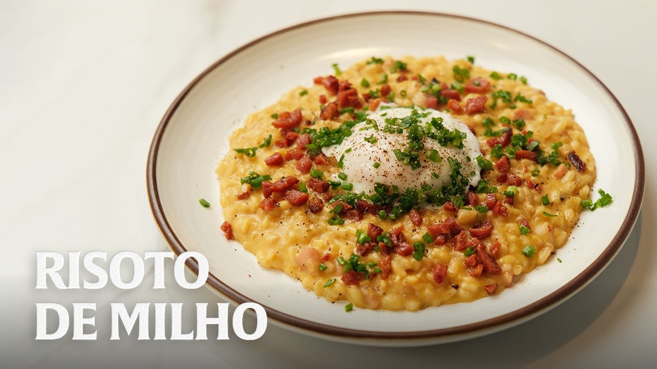 RISOTO DE MILHO E BACON!