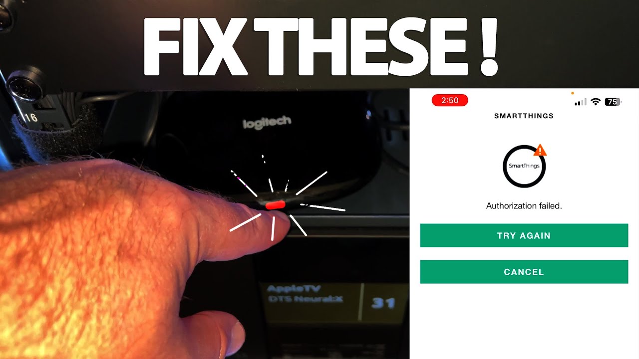 Fix Harmony Hub Red Light And Authorization Failed Error Adding Accounts