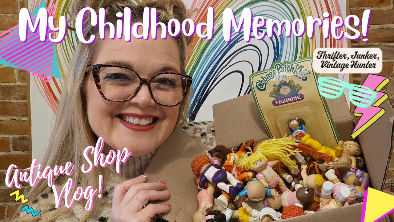 Unboxing Vintage Toys: Retro Cabbage Patch Kids & Antique Shop Vlog