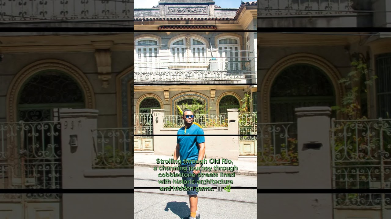 Strolling through Old Rio, a charming journey through cobblestone streets lined with architecture.🏛️