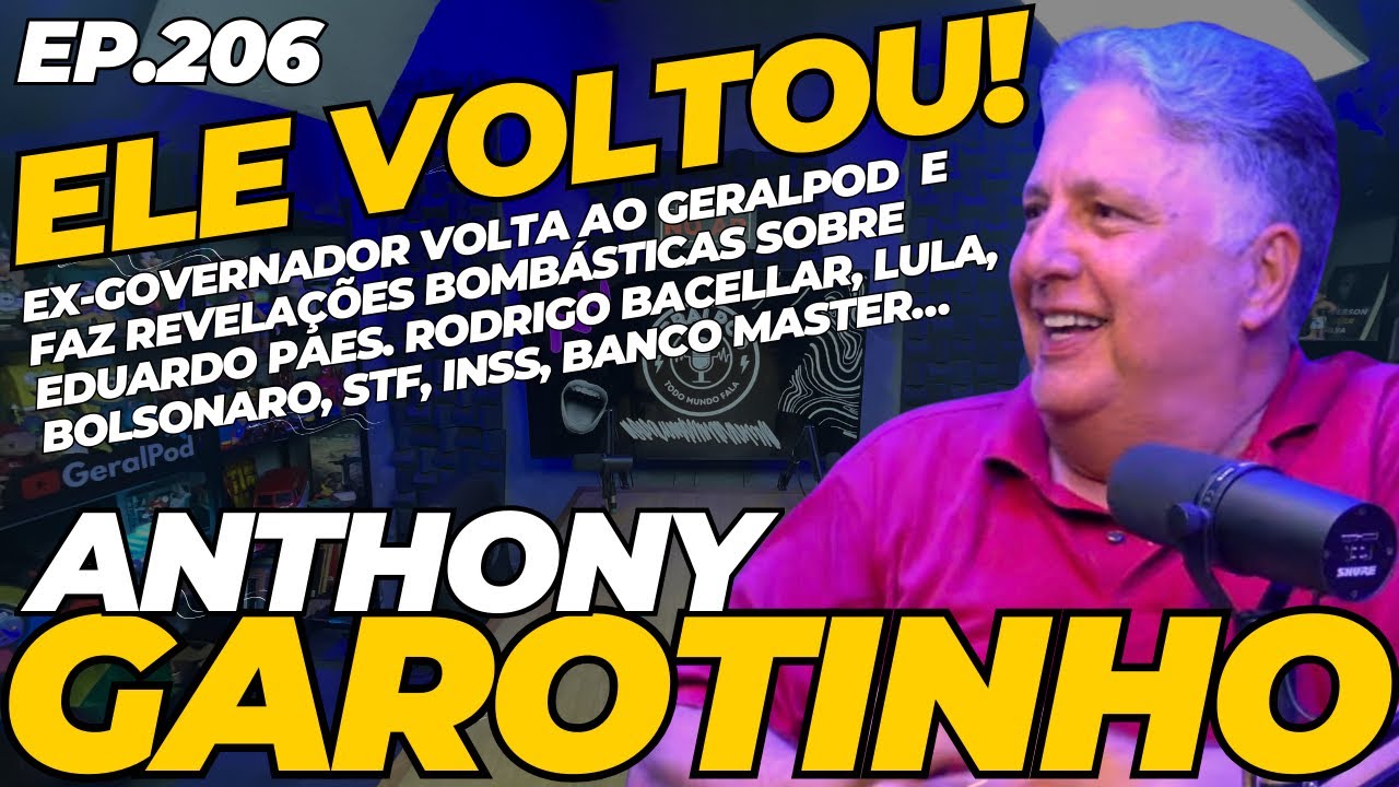 GeralPod #206 - Garotinho faz revelações inéditas sobre Paes, Bacellar, Banco Master e muito mais