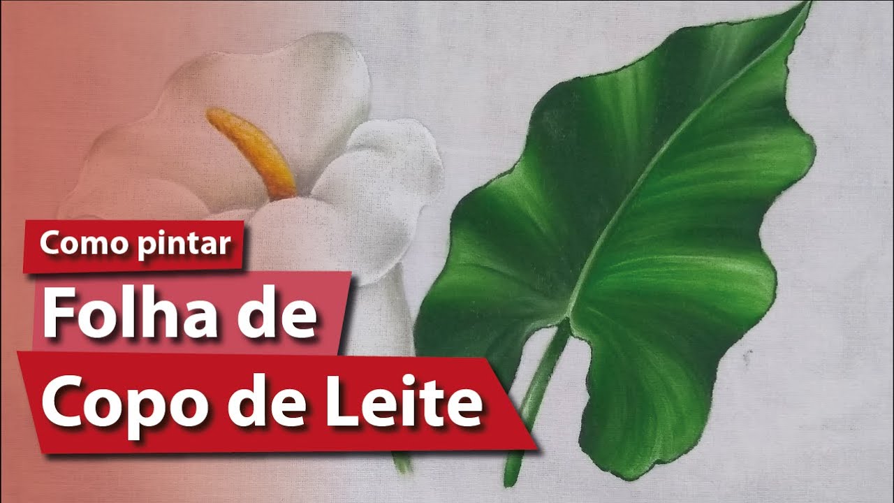 Como pintar uma folha de copo de leite (Detalhe 31)
