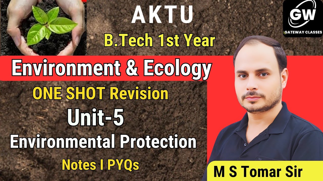 EVs UNIT-5 I ONE SHOT REVISION I By M S Tomar Sir I GATEWAY CLASSES I AKTU