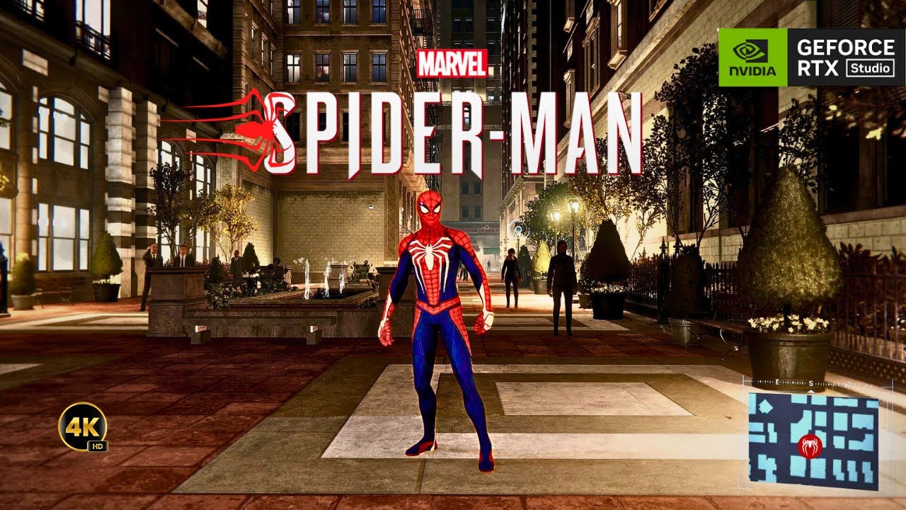 Marvel's Spider-Man Remastered || Night Free Roam Gameplay PC || RTX Ultra Graphics || 4K 60FPS UHD.