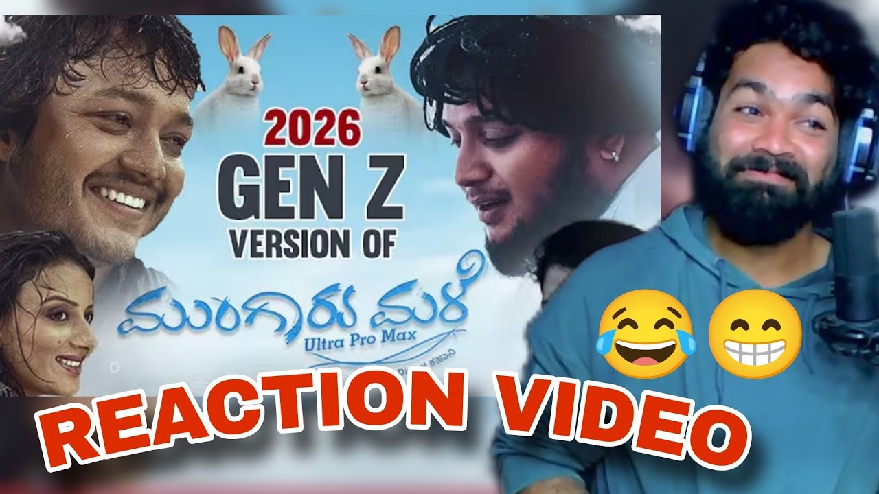 Mungaru Male GENZ Version 😂| REACTION VIDEO  | Kannada Parody | Udaal Pavvya