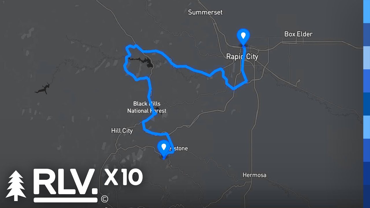 Rapid City, SD to Mt. Rushmore, SD : A Timelapse Road Trip