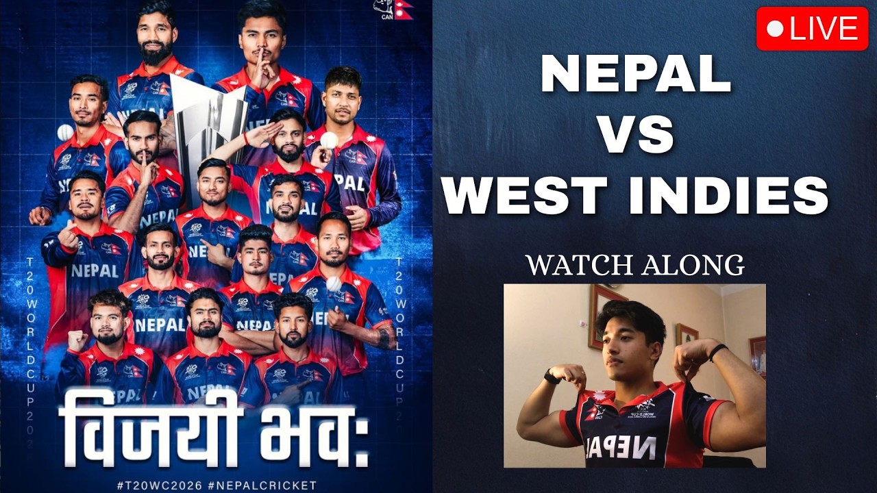NEPAL VS WEST INDIES || Watch Along and GAMES