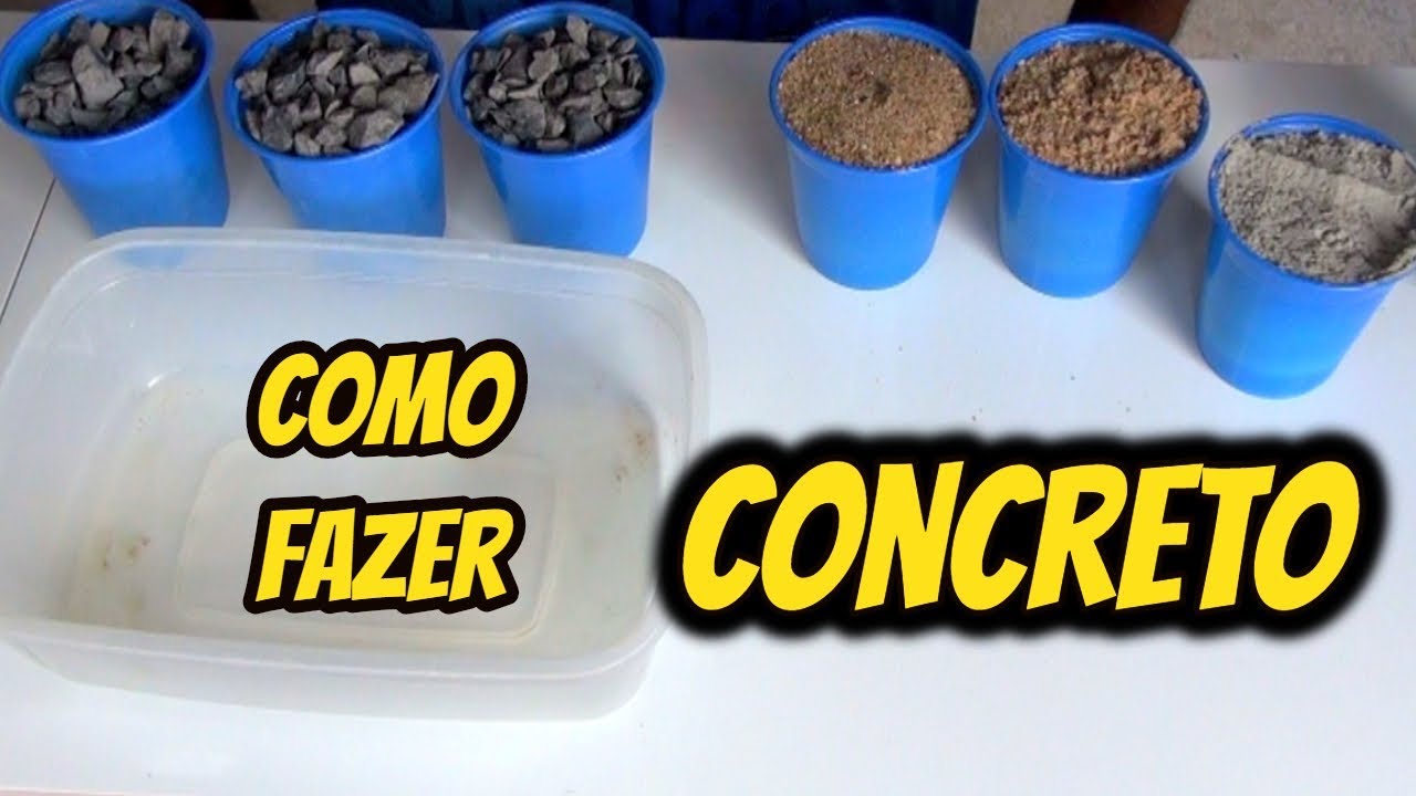 COMO FAZER CONCRETO NA MEDIDA CERTA.
