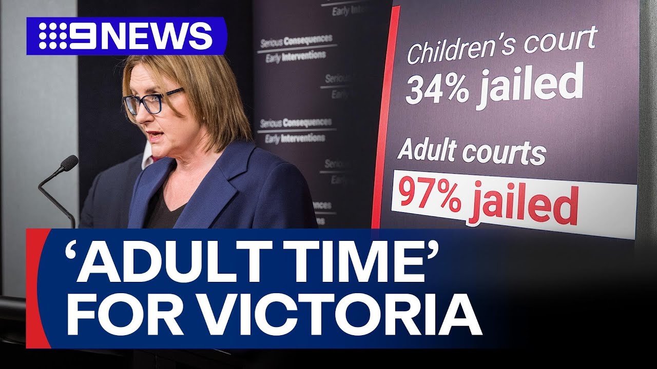 Major justice overhaul vows to treat Victorian youth offenders as adults | 9 News Australia