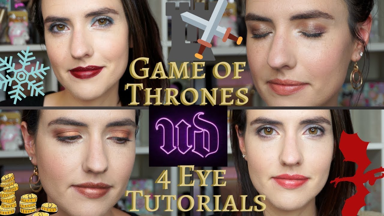 Urban Decay + Game of Thrones Palette | Four Eyeshadow Tutorials + Lip Swatches