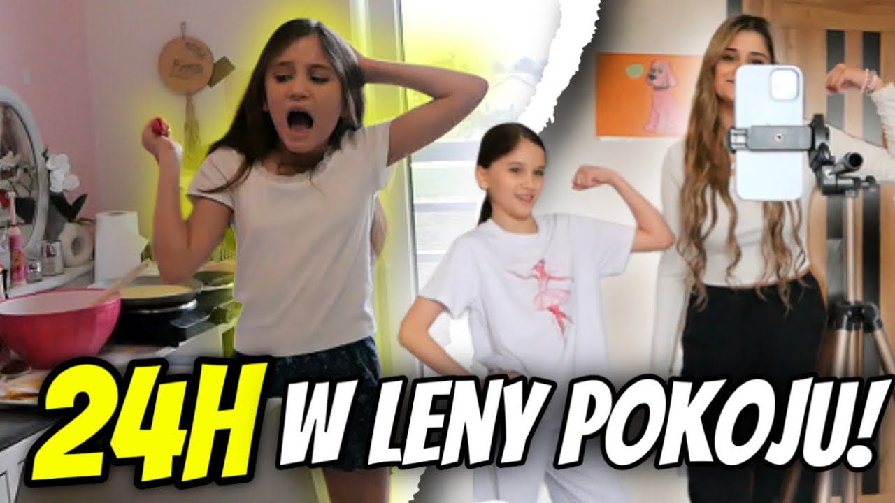 SPĘDZIŁYŚMY 24 GODZINY U LENY W POKOJU!😱❤️