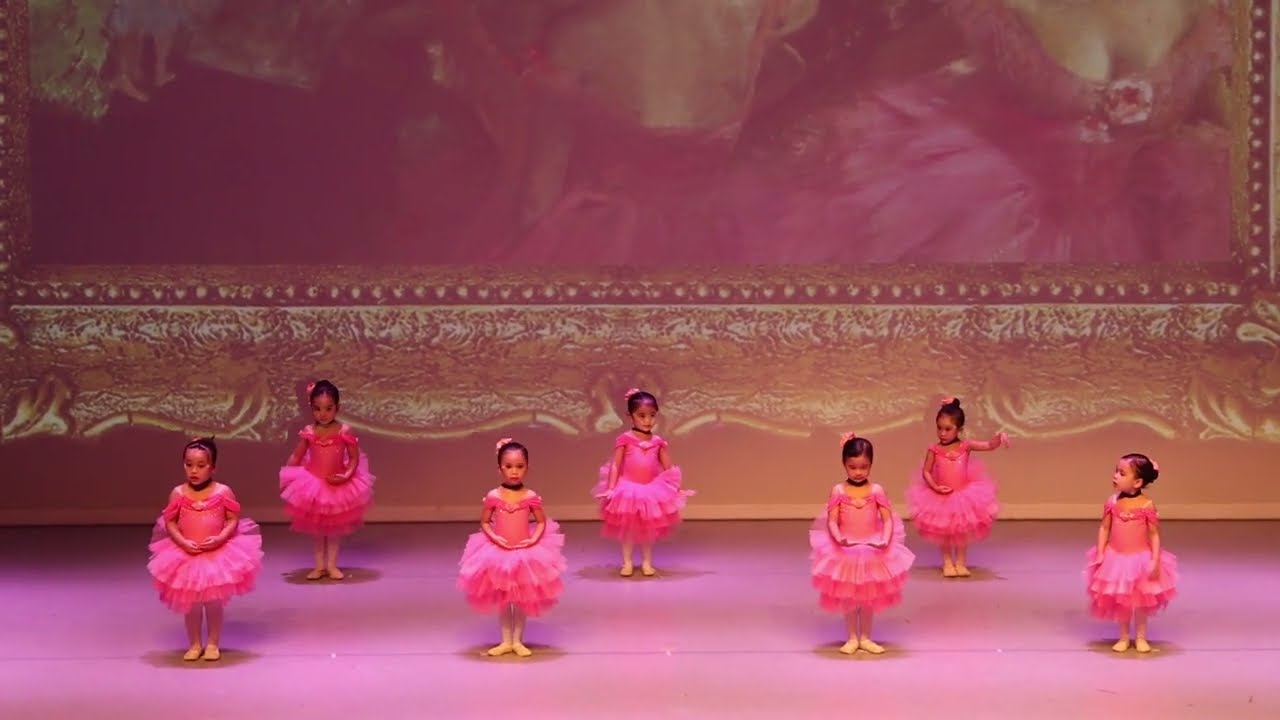 Dancers in Pink “Art Comes Alive,” Dance Basics 2025 Recital