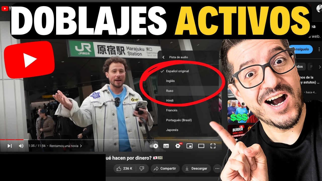 ACTIVADOS! DOBLAJES AUTOMÁTICOS en Videos de YOUTUBE