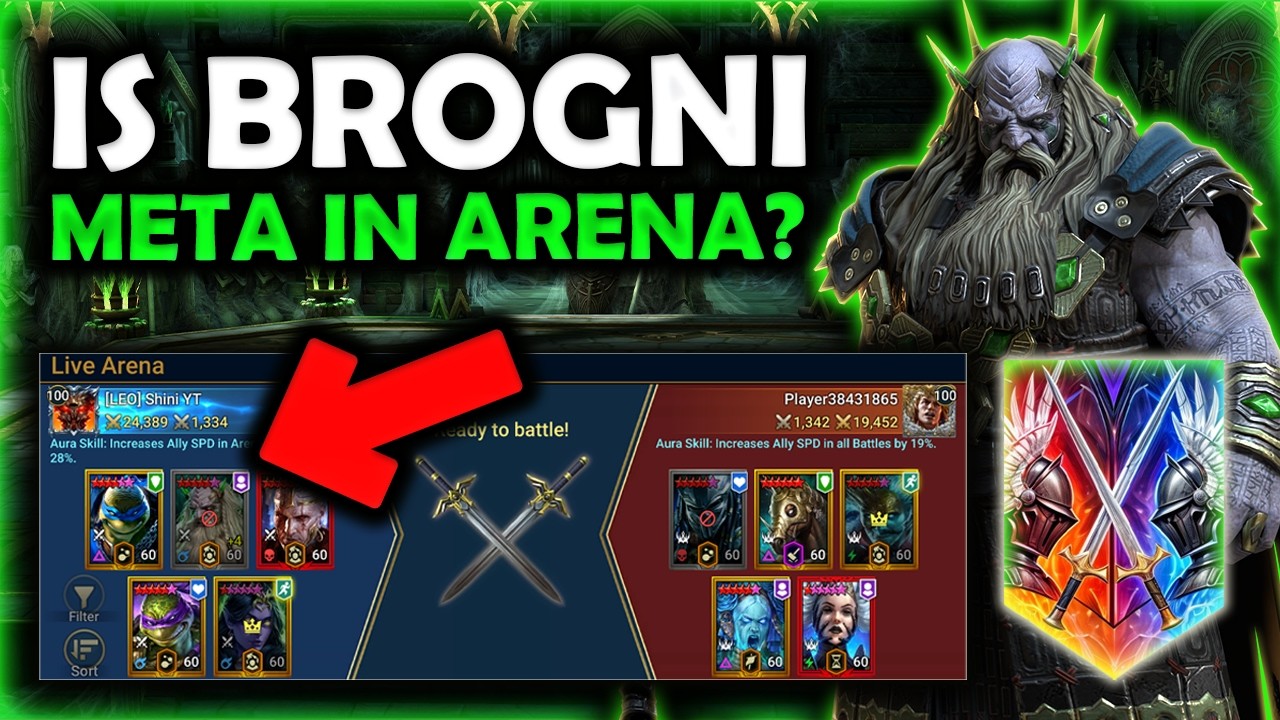 Brogni Counters Mercurial Item Set? Viable In Top Level Arena?? Lets Test It I RAID: Shadow Legends