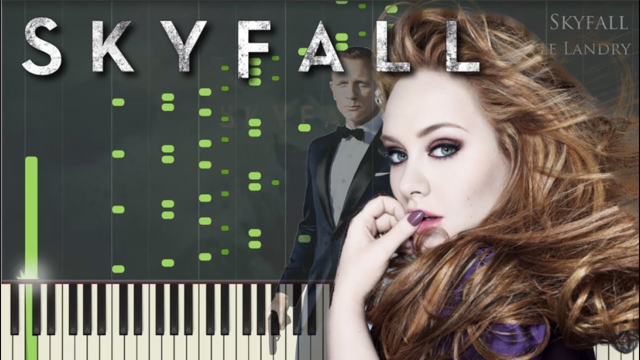 Adele - Skyfall [Piano Tutorial] (Synthesia) // Kyle Landry + MIDI